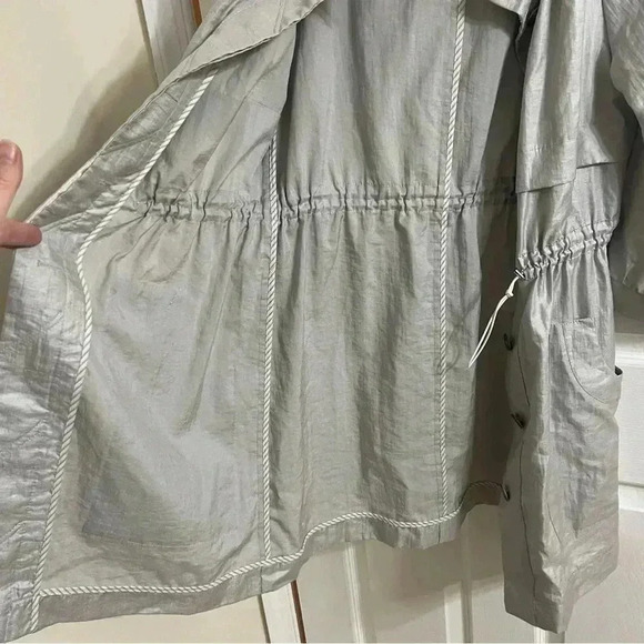 Shin Choi Button Light Weight Jacket Womens Size 10 Shimmery - Picture 6 of 9